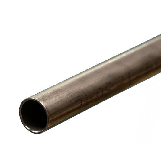 K & S Metals - Round Stainless Steel Tube: 7/16" OD x 22 Gauge x 12" Long