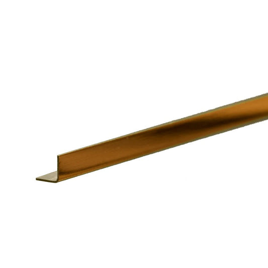 K & S Metals - Brass Angle: 0.014" Wall - 3/16" Leg Length - 12" Long