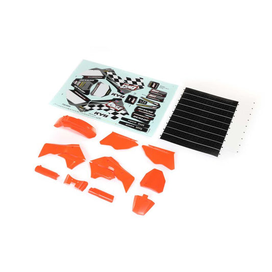 LOSI 260004 Orange Plastics with Wraps for PROMOTO-MX - Dirt Cheap RC SAVING YOU MONEY, ONE PART AT A TIME