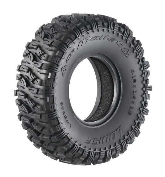 Louise R/C - CR-Mallet 1/10  1.0" Crawler Class 1 Tires, 7mm Hex, Super Soft, Front/Rear (2)