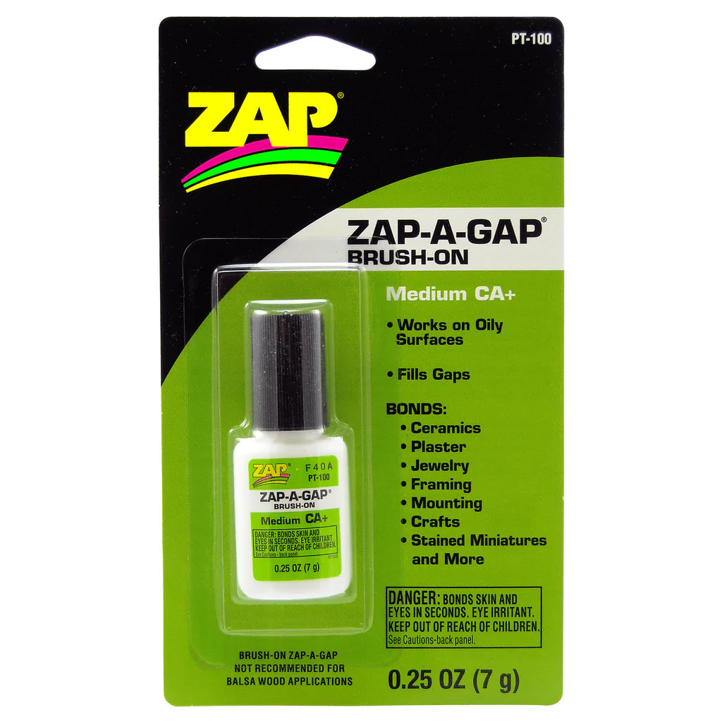 Brush-On Zap-A-Gap Med CA Glue 1/4oz - Dirt Cheap RC SAVING YOU MONEY, ONE PART AT A TIME