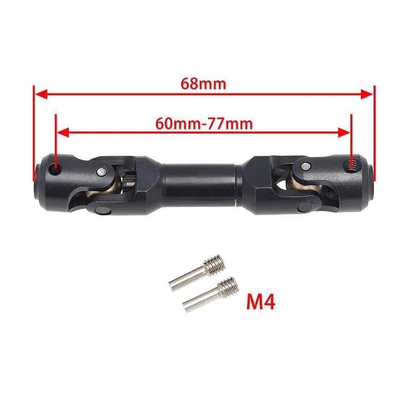 Power Hobby - Universal Spline Drive Shaft CVD 60-77MM (1), for  Wraith SCX10