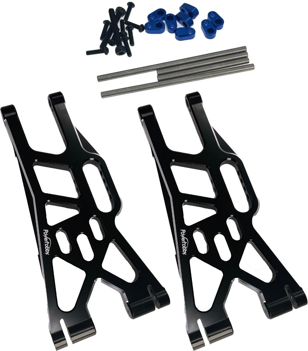 Power Hobby - Aluminum Lower Suspension Arms for Traxxas X-Maxx, Black