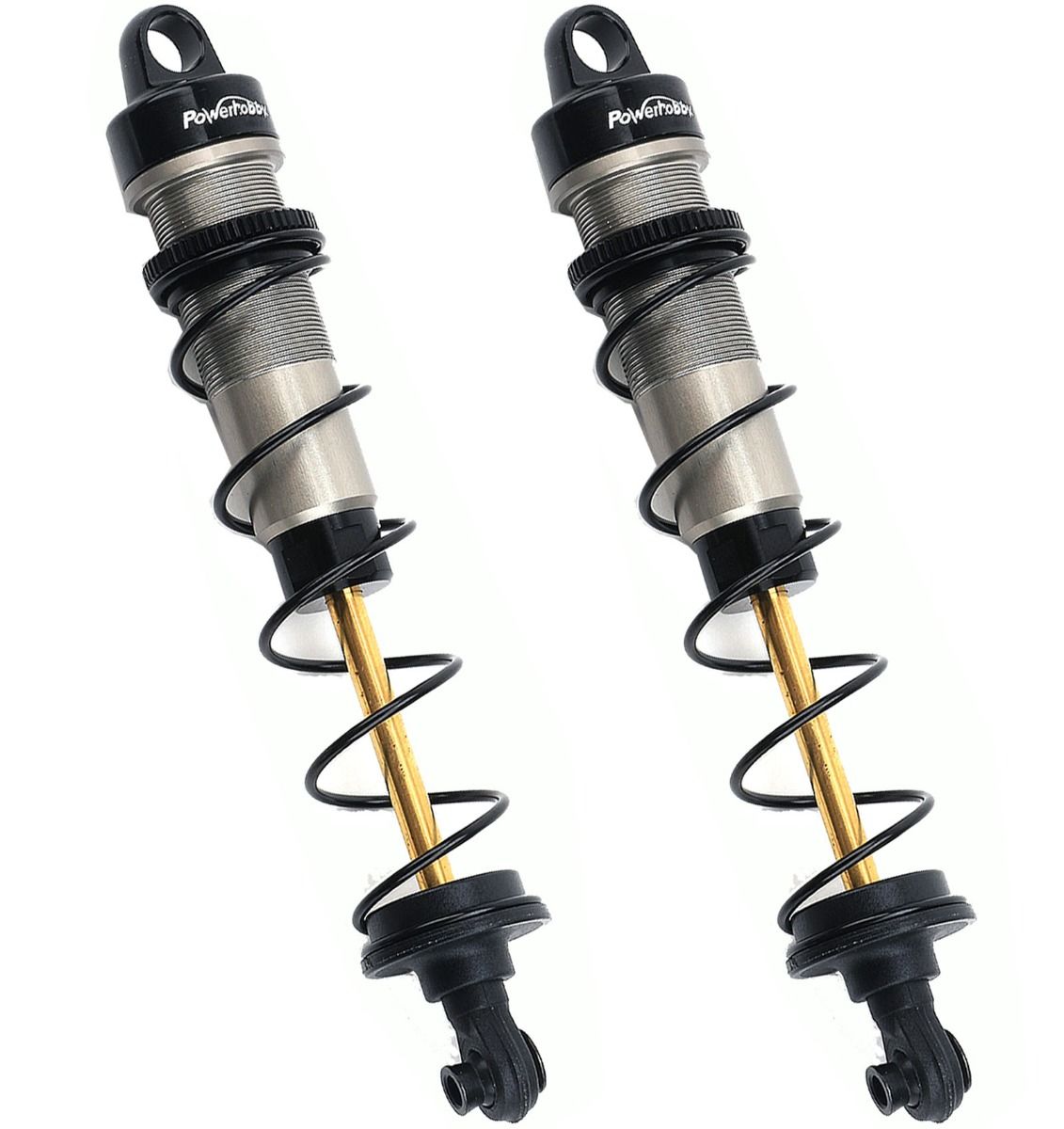 Power Hobby - Assembled Rear Shocks 3.5mm Titanium Shaft, for Traxxas 1/10, 2pcs