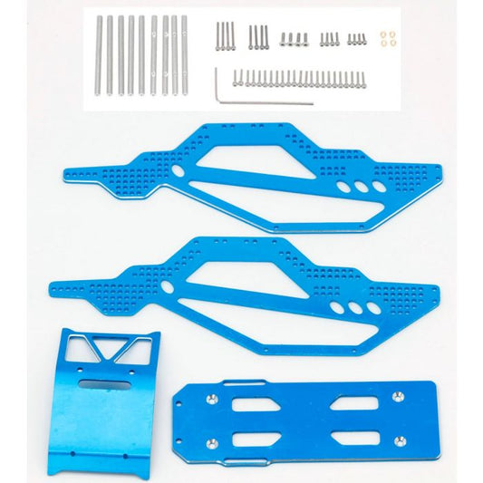 Aluminium Rock Racer Conversion Chassis Kit Blue - Dirt Cheap RC SAVING YOU MONEY, ONE PART AT A TIME