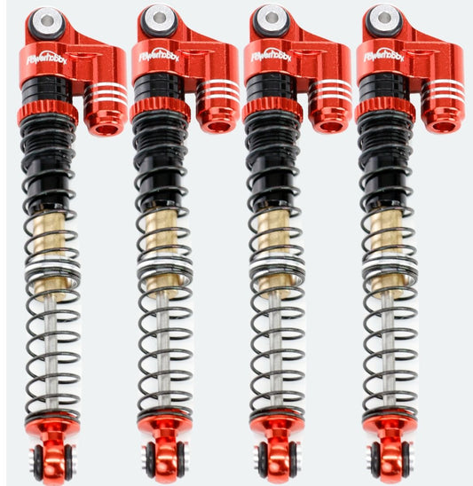 Power Hobby - 1/24 Aluminum 58mm Long Travel Shocks, for Axial SCX24 Jeep, Bronco