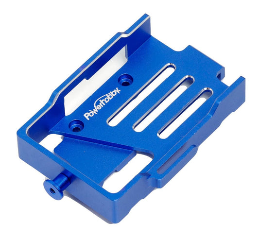 Power Hobby - Aluminum Batterty Mount Plate, for Traxxas TRX-4M, Blue