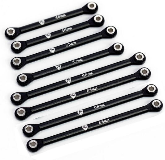 Power Hobby - Aluminum Suspension Link Set, for Traxxas TRX-4M, Black