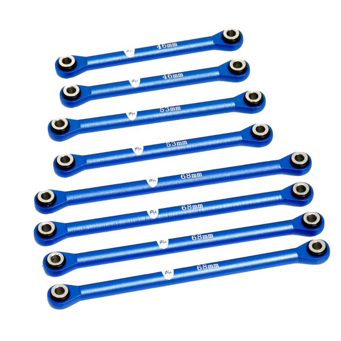 Power Hobby - Aluminum Suspension Link Set, for Traxxas TRX-4M, Blue