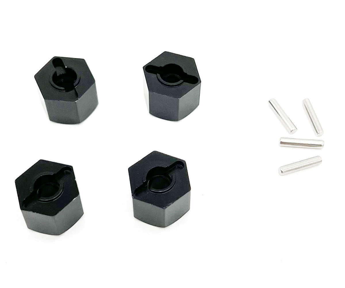 Racers Edge - 12mm Wheel Hex Adapters with Pins (4) for CEN F250