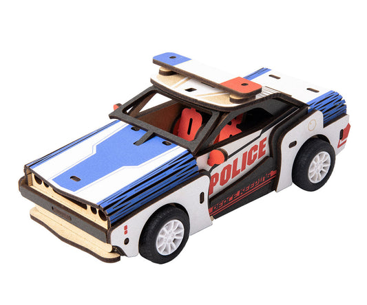 Robotime - Vehicle Kits for Kids; Police Car