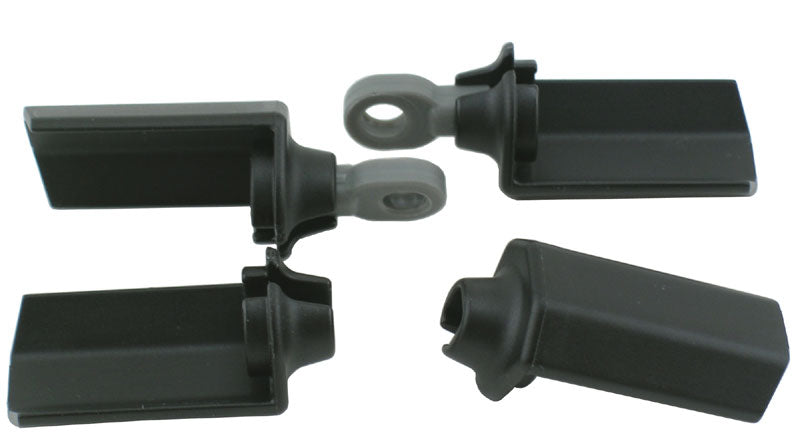 SHOCK SHAFT GUARDS FOR MOST ASC 1/10 SCALE SHOCKS - BLACK - Dirt Cheap RC SAVING YOU MONEY, ONE PART AT A TIME