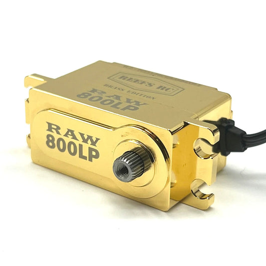 Reef's RC - RAW800LP Brass Edition, Fully Programmable, Brushless Low Profile Servo
