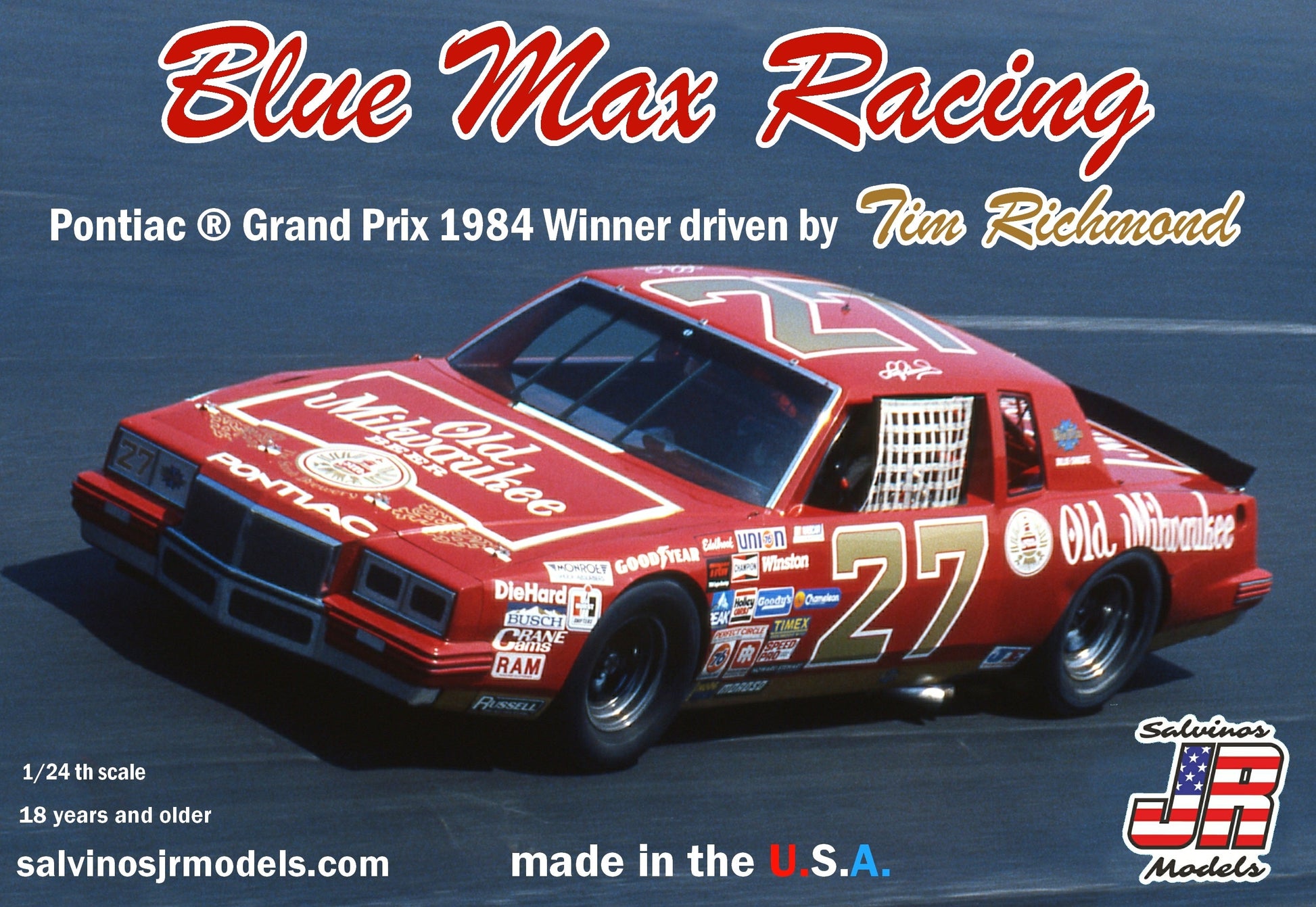 1/24 Blue Max Racing 1984 2+2 Driven by Tim Richmond Plastic - Dirt Cheap RC SAVING YOU MONEY, ONE PART AT A TIME