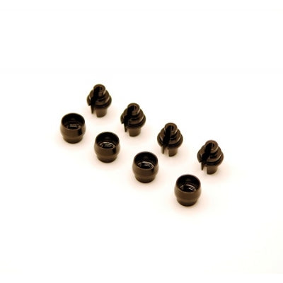 ST Racing Concepts - CNC Machined Brass Shock Components, for SCX10 Pro 4x4, Black Coated, 8pcs