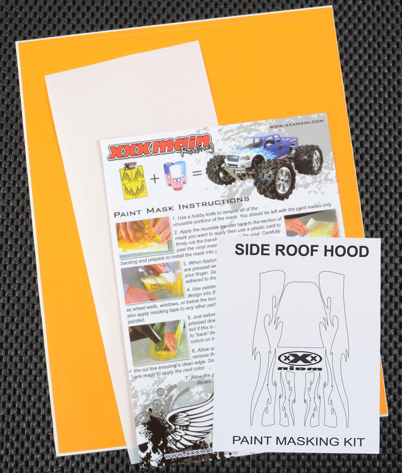 Side, Hood, and Roof Paint Mask - Dirt Cheap RC SAVING YOU MONEY, ONE PART AT A TIME