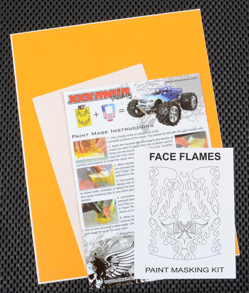 Face Flames Paint Mask - Dirt Cheap RC SAVING YOU MONEY, ONE PART AT A TIME