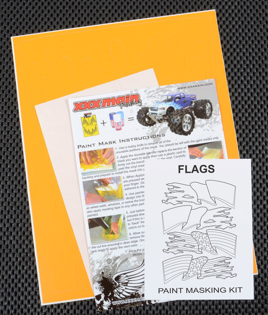 Flags Paint Mask - Dirt Cheap RC SAVING YOU MONEY, ONE PART AT A TIME